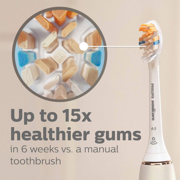Philips Sonicare A3 All-in-1 Brush Head - White - 2pk