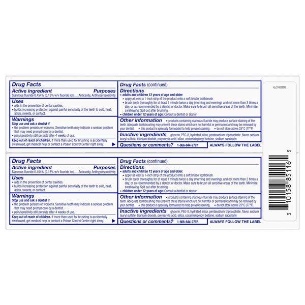 Sensodyne Repair & Protect Whitening Toothpaste - 3.4oz/4pk