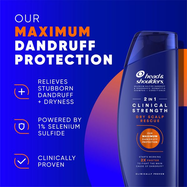 Head & Shoulders Clinical Strength Dry Scalp Rescue 2-in-1 - 13.5 fl oz