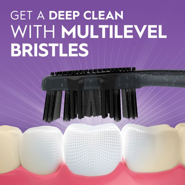 Oral-B Charcoal Whitening Therapy Soft Manual Toothbrush - 2ct