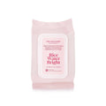 The Face Shop Rice Water Bright Vegan Cleansing Wipes - 50ct