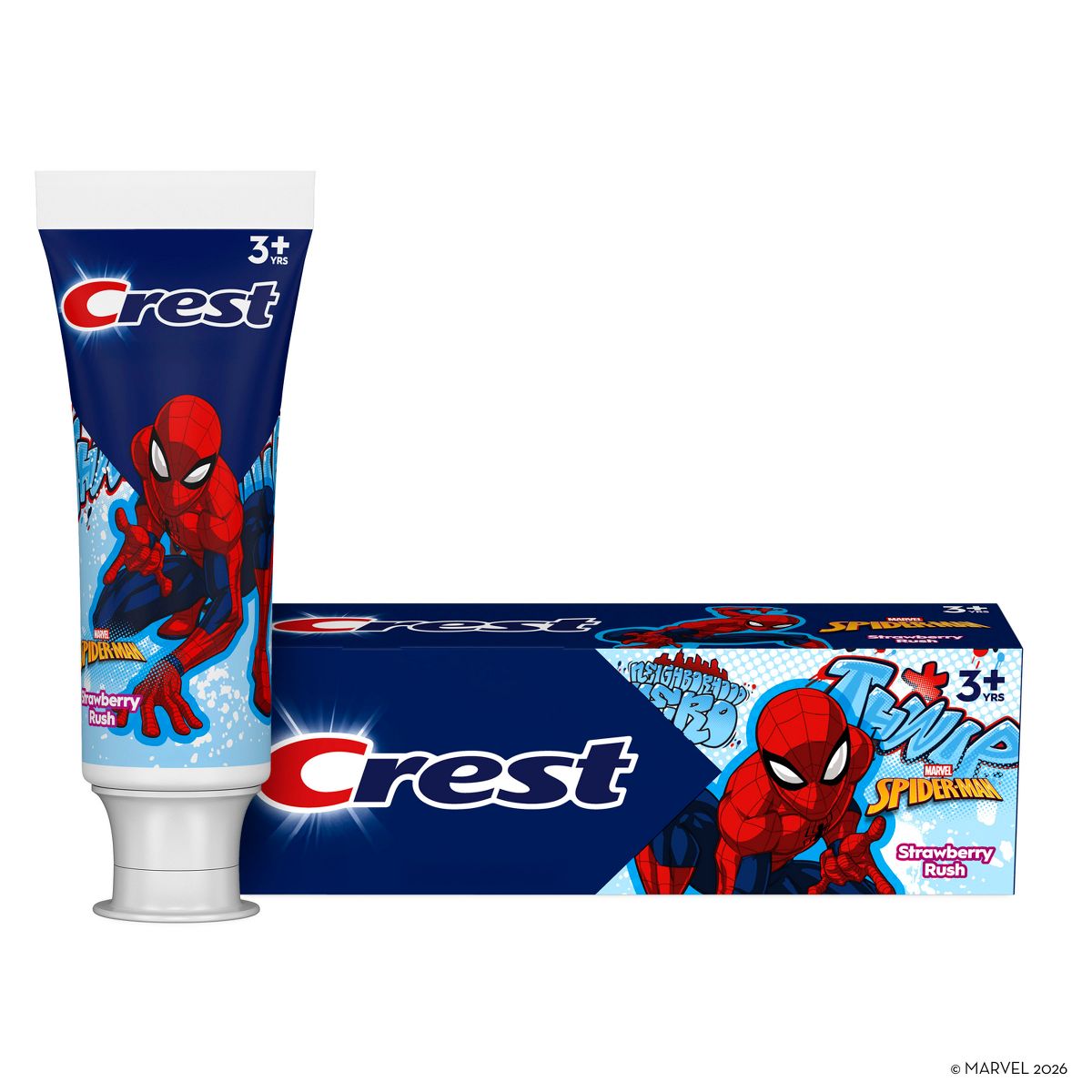 Crest Kids' Spider-Man Strawberry Rush Toothpaste - 4.2oz