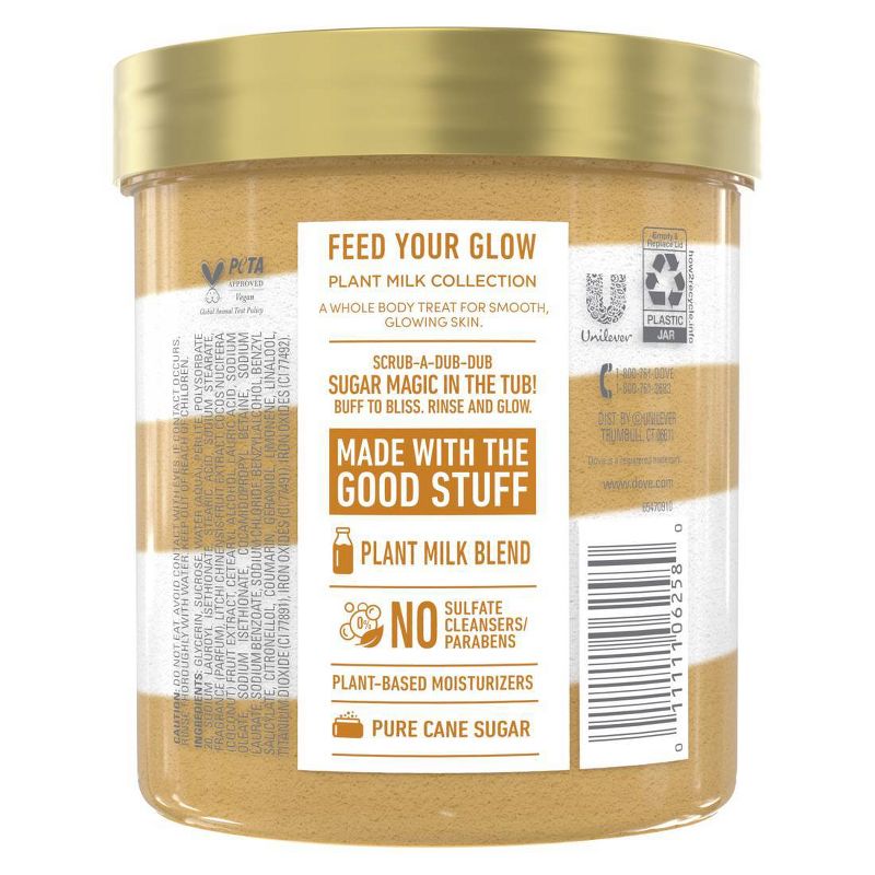 Dove Beauty Body Sugar Scrub - Coconut Milk & Sugar Lychee - 15oz