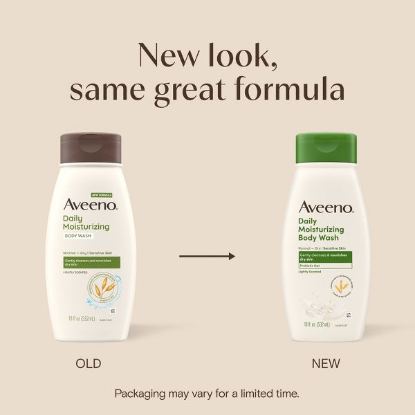Aveeno Daily Moisturizing Body Wash with Soothing Oat - 18 fl oz