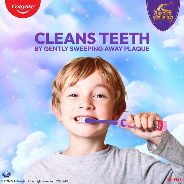 Colgate Unicorn Academy Kids' Battery Powered Toothbrush