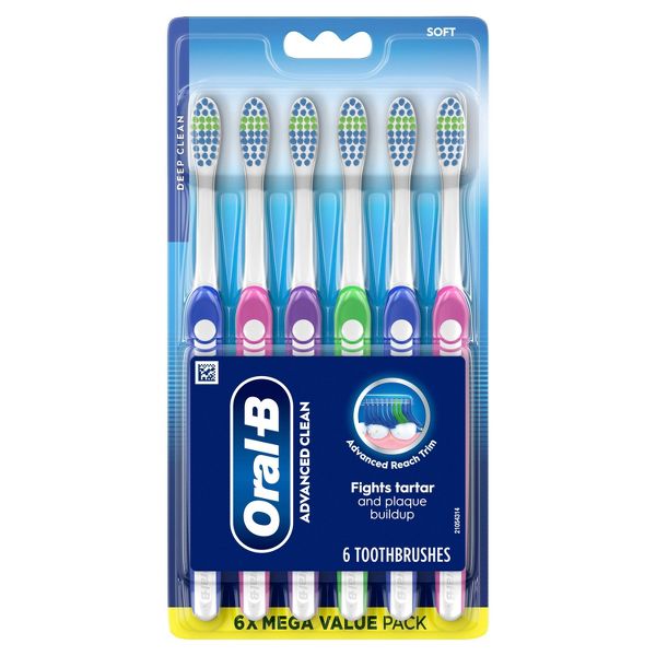 Oral-B Indicator Contour Clean Soft Toothbrush - 4ct
