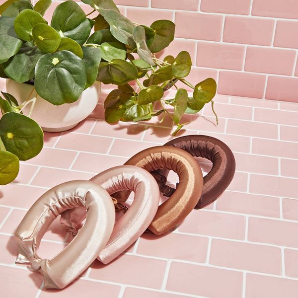 Kitsch Satin Jumbo Flexi Rods Hair Rollers - Rosewood - 4pk