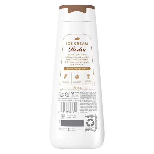 Dove Beauty Ice Cream Parlor Body Wash - Coconut Vanilla - 20 fl oz