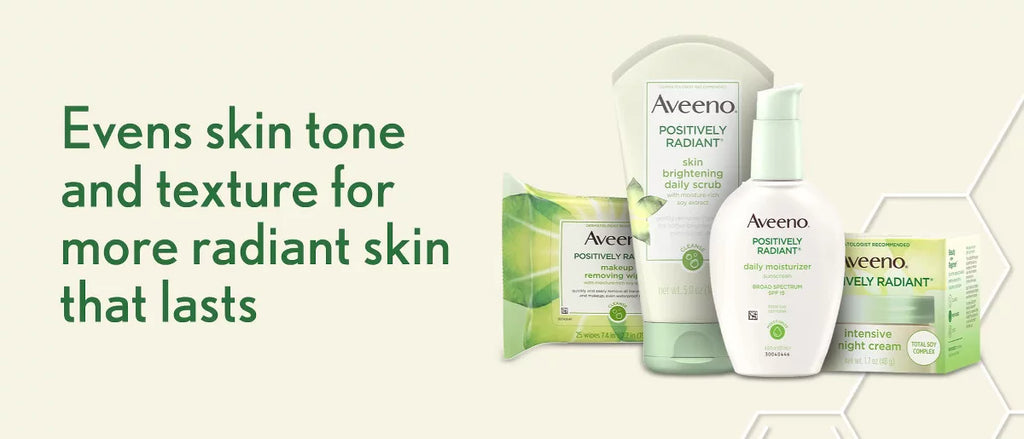 Aveeno Positively Radiant Oil-Free Makeup Removal Facial Wipes for All Skin Types - 25 ct