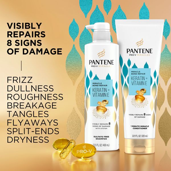 Pantene Pro-V Miracles Bond Repair Keratin + Vitamin E Conditioner - 10.9 fl oz