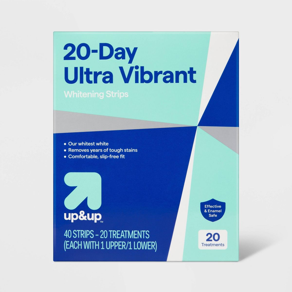 20-Day Ultra Vibrant Whitening Strips - up&up™