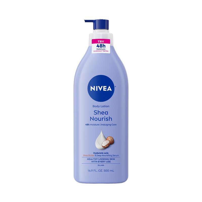 NIVEA Shea Nourish Dry Skin Body Lotion with Shea Butter - 16.9 fl oz