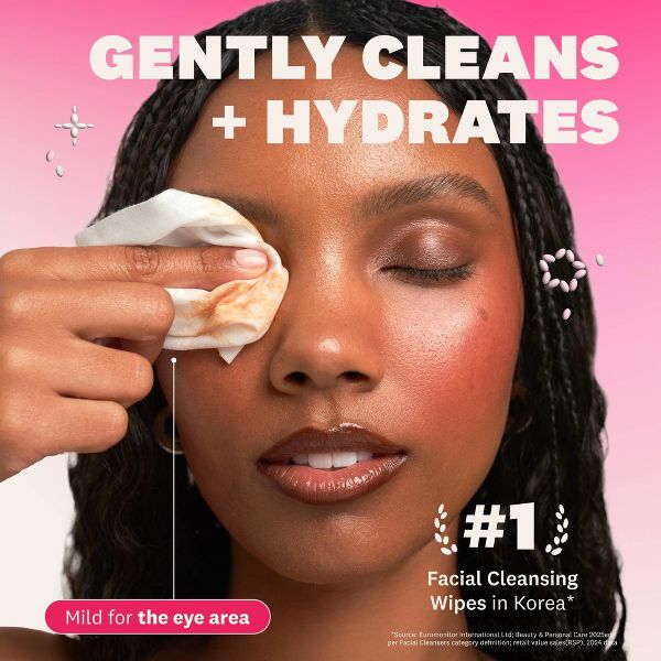 The Face Shop Rice Water Bright Vegan Cleansing Wipes - 50ct
