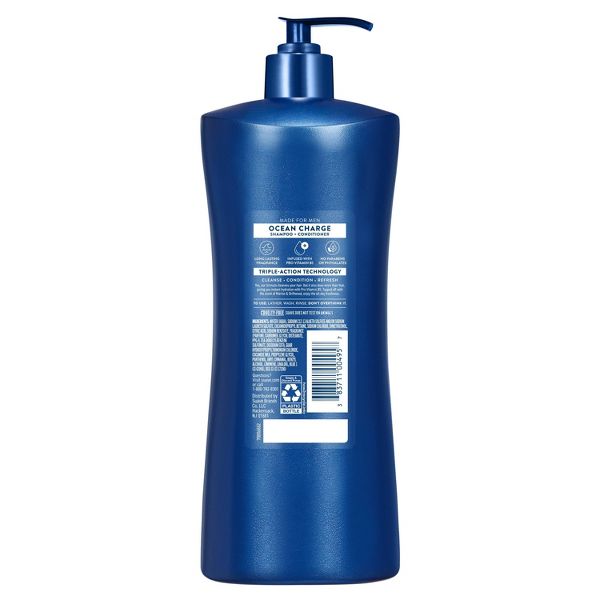 Suave Men 2-in-1 Pump Shampoo & Conditioner - Ocean Charge - 28 fl oz