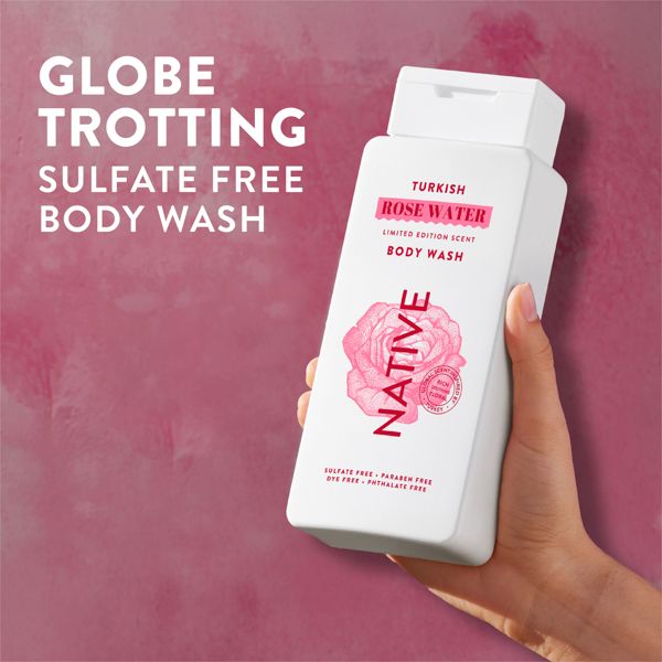 Native Limited Edition Global Flavors Sulfate-Free Body Wash - Turkish Rose Water - 18 fl oz