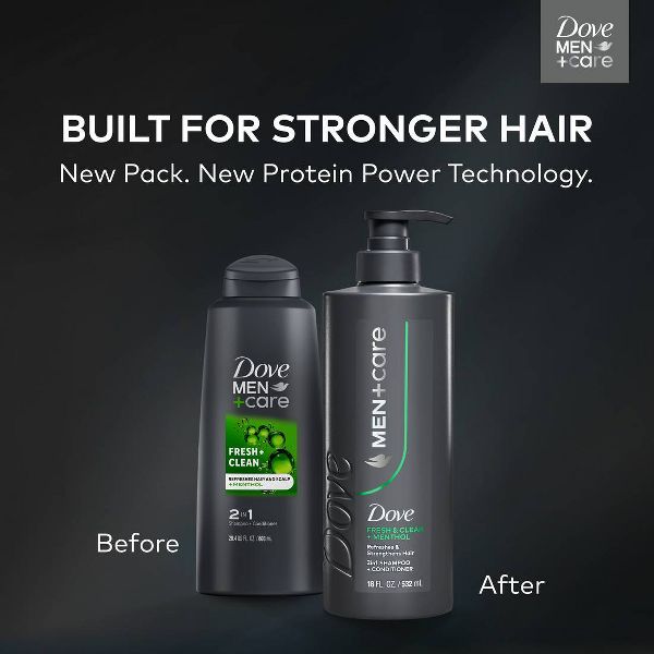 Dove Men+Care 2-in-1 Shampoo & Conditioner - Fresh & Clean - 28oz