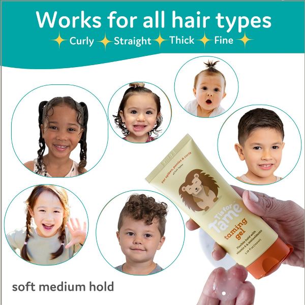 T is for Tame: Kids Hair Taming Gel for Soft, Natural Style & Hold - 2 ct.