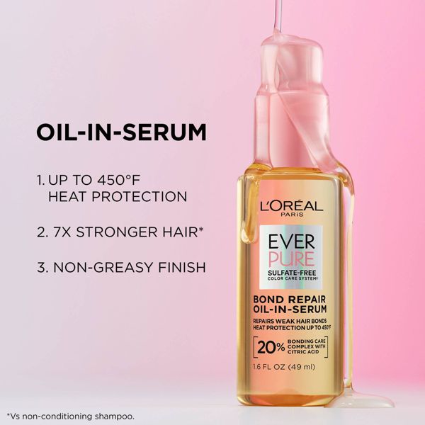L'Oreal Paris EverPure Bond Repair Hair Oil-in-Serum and Heat Protectant - 1.6 fl oz