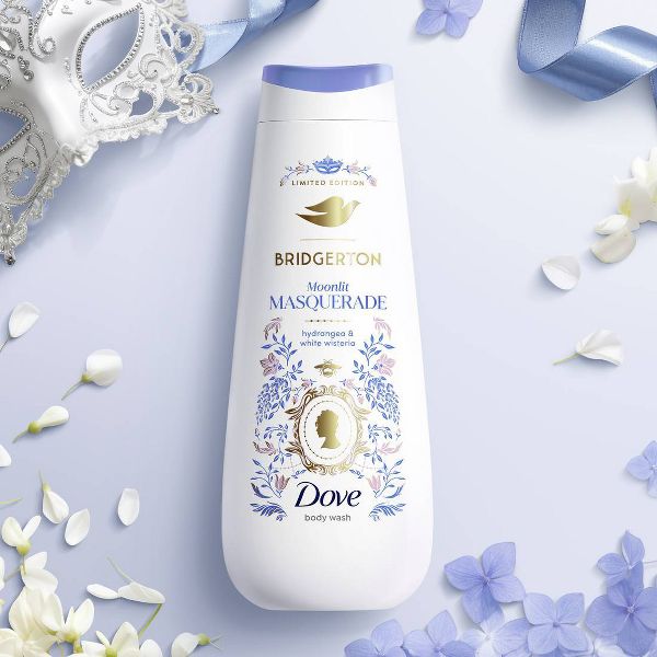Dove Beauty Limited Edition Bridgerton Body Wash - Moonlit Masquerade - Hydrangea & White Wisteria Scent - 20oz