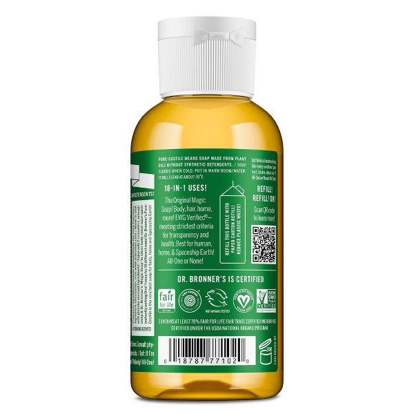 Dr. Bronner's Magic Pure Castile Liquid Soap Hand & Bodywash - Almond - 2 fl oz
