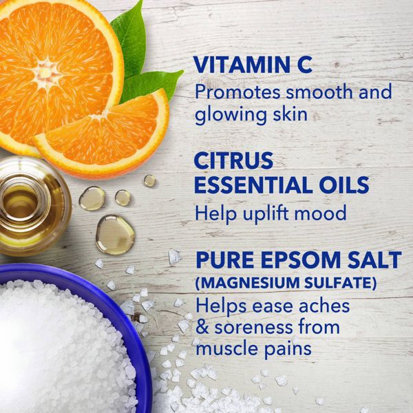 Dr Teal's Epsom Salt Magnesium Soak - Glow & Radiance with Vitamin C & Citrus Essential Oils - 3 lbs