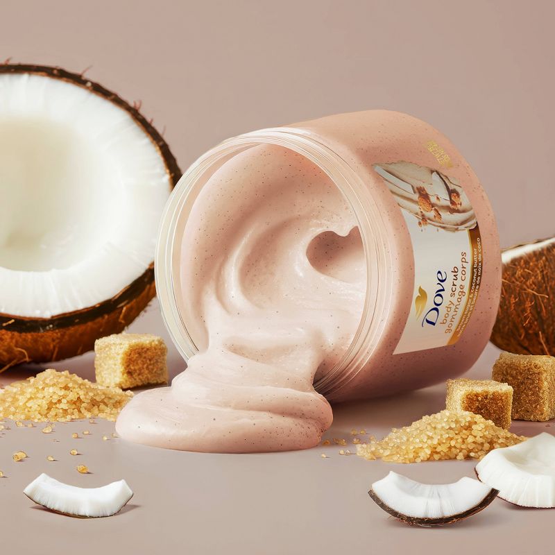 Dove Beauty Exfoliating Body Scrub - Brown Sugar & Coconut Butter - 15oz