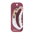 scünci | lüxe Mixed Acrylic Open Cut Claw Clip - Pearly Ivory & Tort