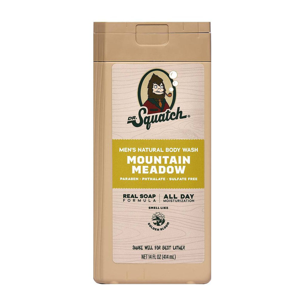 DR. SQUATCH Men's Natural Rapids Non-Exfoliating Body Wash - Mountain Meadow - 14 fl oz