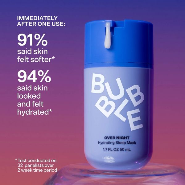 Bubble Skincare Over Night Hydrating Sleep Mask - 1.7 fl oz