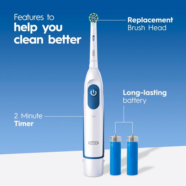 Oral-B ProClean Deep Clean Battery Electric Toothbrush with Timer and Brush Head - Black