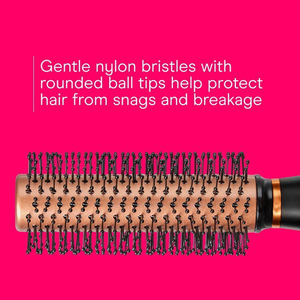 Conair Quick Time Blow Dry Nylon Bristle Round Hair Brush - Small Barrel