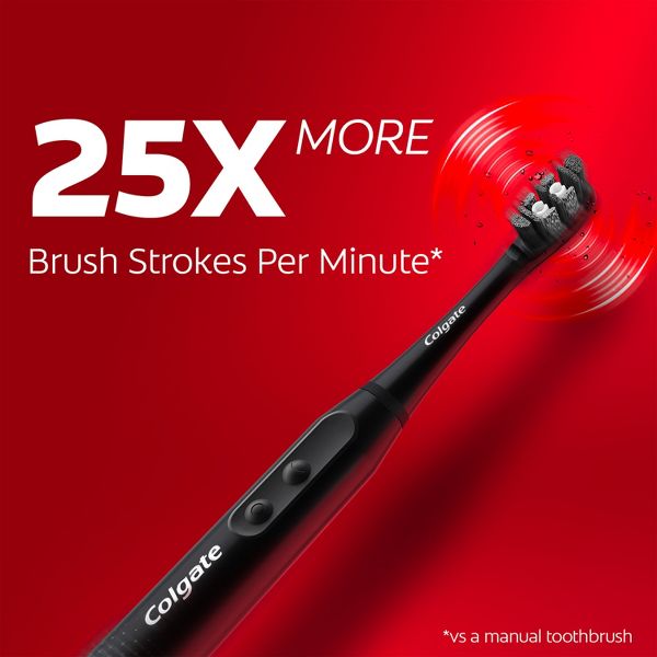 Colgate Optic White Adult Sonic Battery Powered Toothbrush - Soft