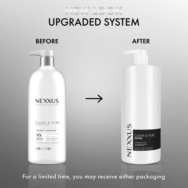 Nexxus Clean & Pure Nourishing Detox Shampoo with Elastin Protein and Marine Minerals - 13.5 fl oz