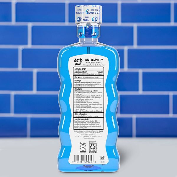 ACT Kids Pineapple Punch Mouth Wash - 16.9 fl oz