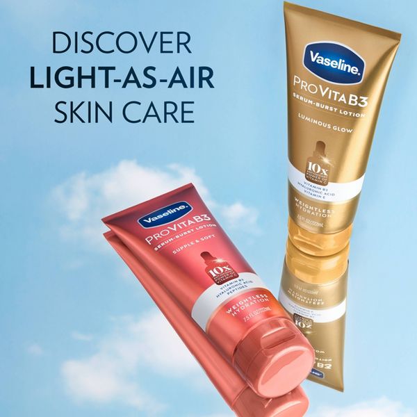Vaseline Pro VitaB3 Serum Burst Lotion with Niacinamide, Hyaluronic Acid and Peptides, 7.5 fl oz
