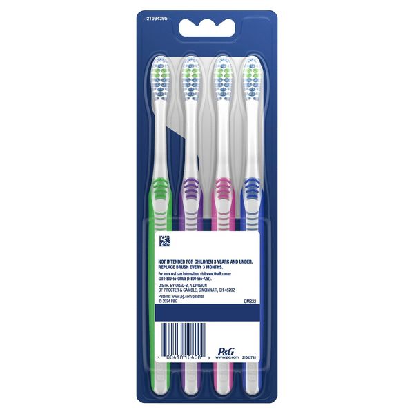 Oral-B Indicator Contour Clean Soft Toothbrush - 4ct