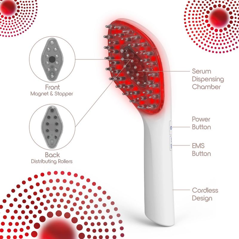 SLF Red Light Therapy Dry Paddle Brush