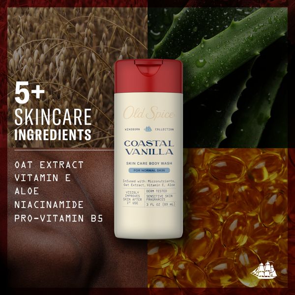 Old Spice Windborn Coastal Vanilla Body Wash - 3oz