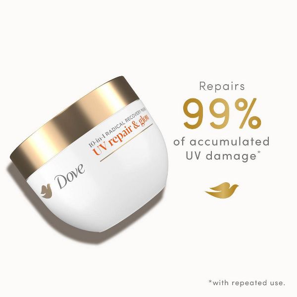 Dove Beauty UV Repair & Glow 10-in-1 Radical Recovery Mask - 9.2oz