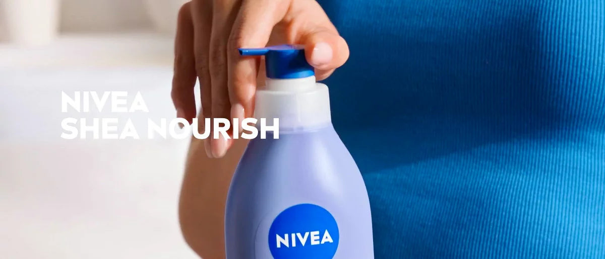 NIVEA Shea Nourish Dry Skin Body Lotion with Shea Butter - 16.9 fl oz