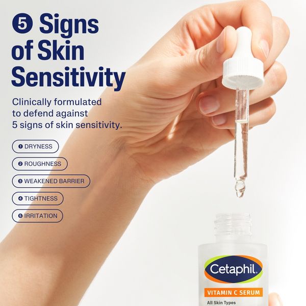 Cetaphil Brightening Vitamin C Face Serum with Niacinamide - 1fl oz‚Äã