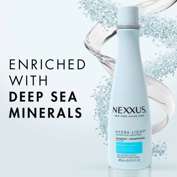 Nexxus Hydralight Shampoo and Conditioner for Oily Hair with Wheat Protein and Deep Sea Minerals - 13.5 fl oz, 2 ct