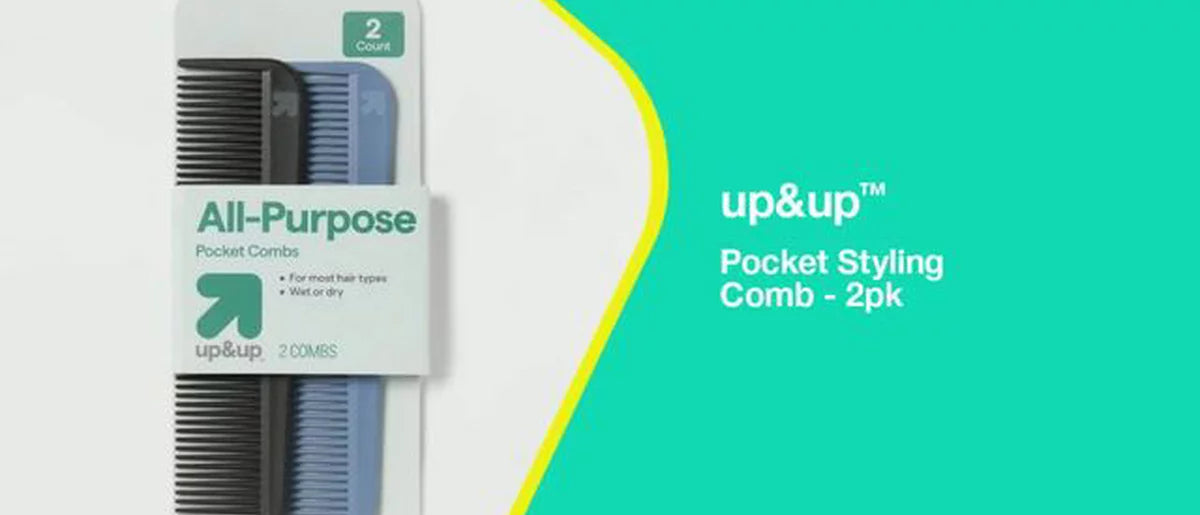 Pocket Styling Comb - 2pk - up&up™