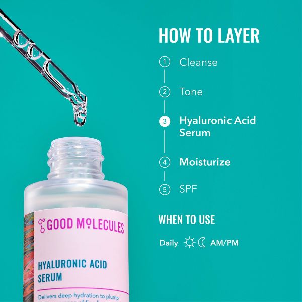 Good Molecules Hyaluronic Acid Face Serum - 1 fl oz