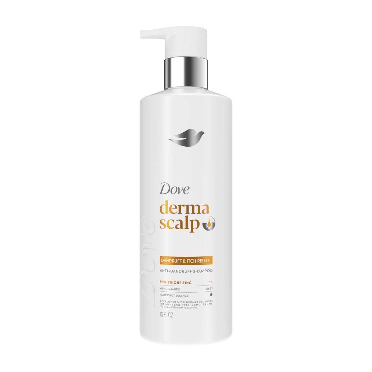Dove Beauty Derma Scalp Anti-Dandruff Shampoo - Dandruff & Itch Relief - 16 fl oz