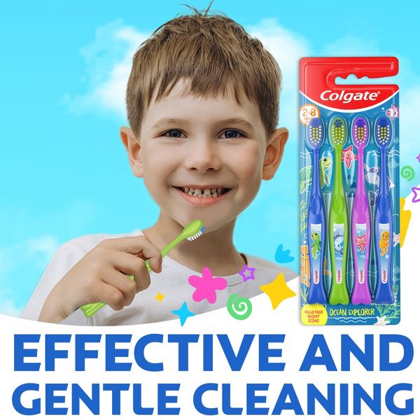 Colgate Kids' Ocean Explorer Manual Toothbrush Extra Soft - 4ct