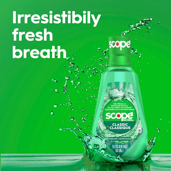 Crest Scope Classic Mouthwash - Original Mint - 1L