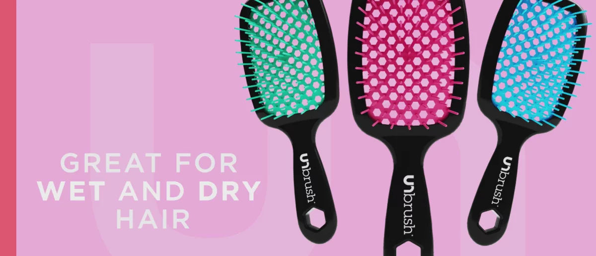 UNbrush Detangler Hair Brush - Cherry Blossom