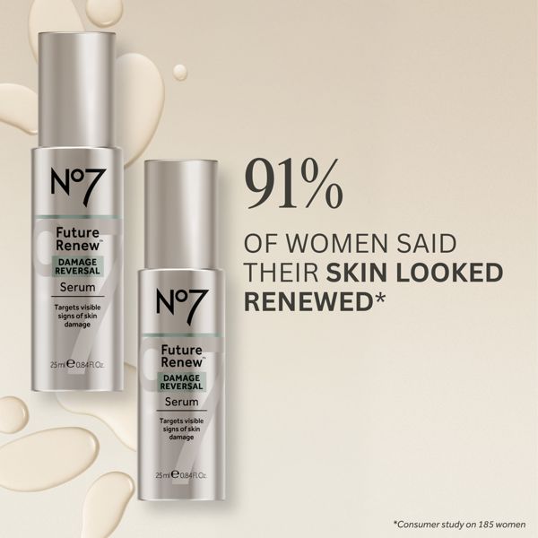 No7 Future Renew Damage Reversal Face Serum - 0.85 fl oz