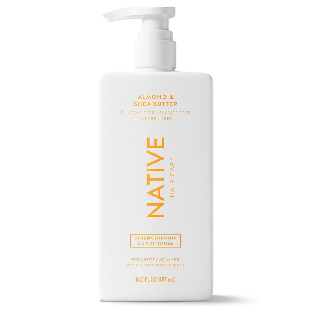 Native Almond & Shea butter Strengthening Vegan Conditioner Sulfate, Paraben and Silicone Free - 16.5 fl oz